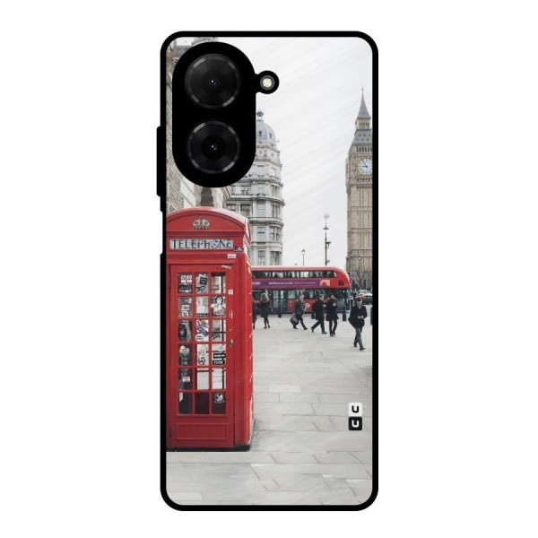 Booth In Red Metal Back Case for Poco C71