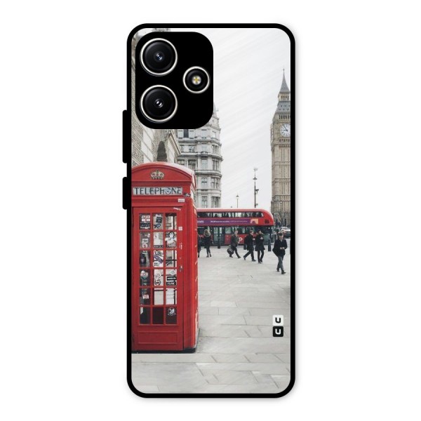 Booth In Red Metal Back Case for Redmi 12 5G