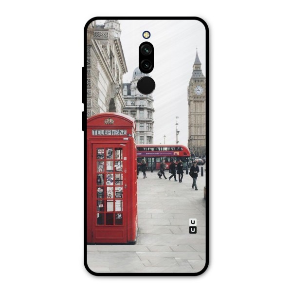 Booth In Red Metal Back Case for Redmi 8