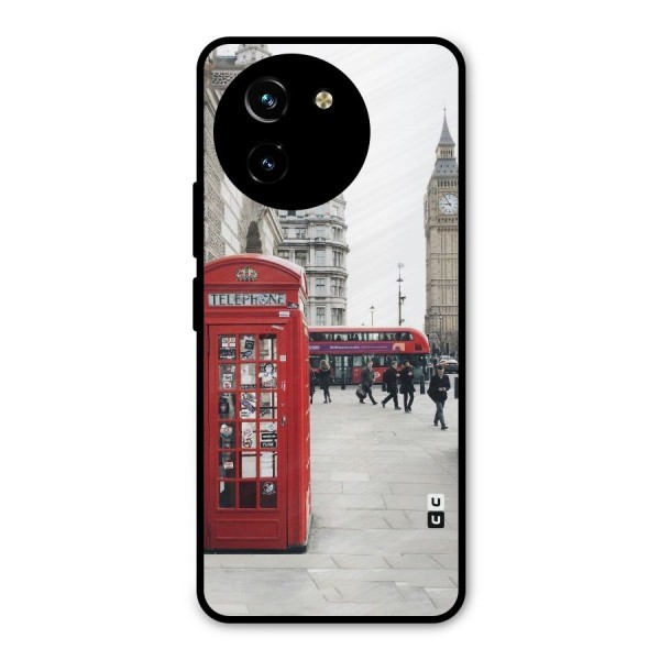 Booth In Red Metal Back Case for Vivo T3x
