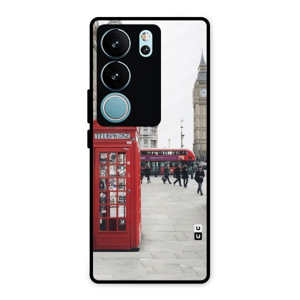 Booth In Red Metal Back Case for Vivo V29