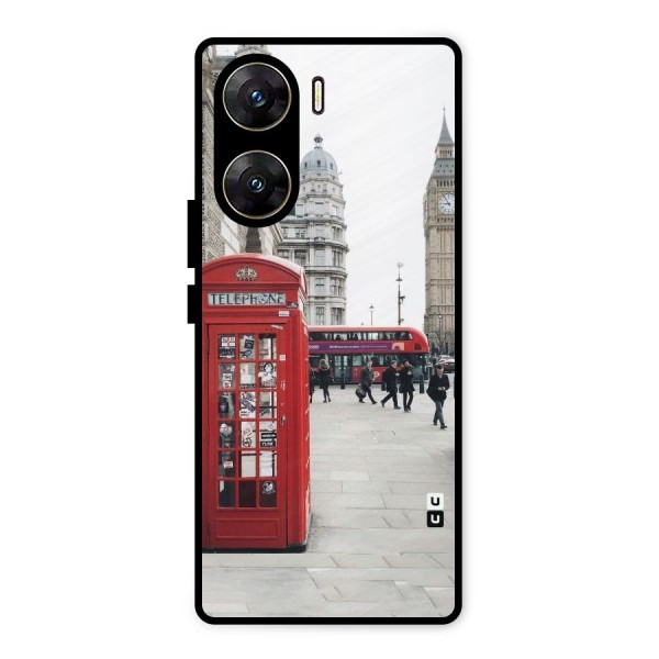 Booth In Red Metal Back Case for Vivo V29e