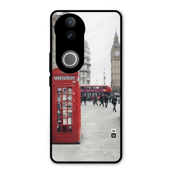 Booth In Red Metal Back Case for Vivo V50e
