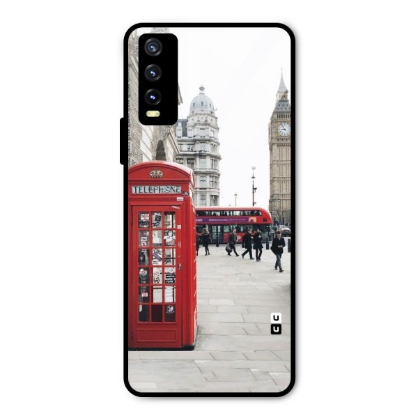 Booth In Red Metal Back Case for Vivo Y20i