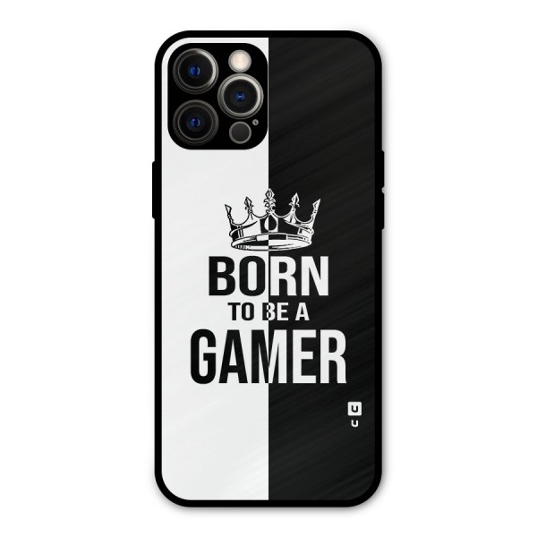 Born To Be Gamer Metal Back Case for iPhone 12 Pro Max