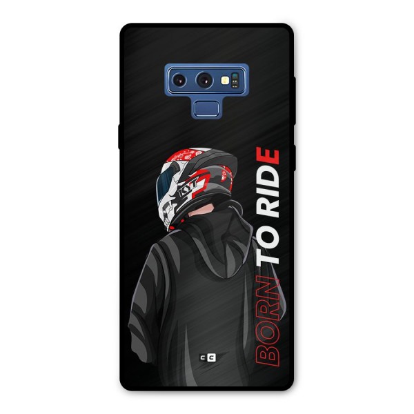 Born To Ride Metal Back Case for Galaxy Note 9