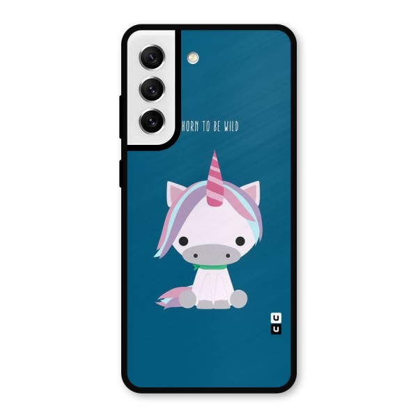 Born Wild Unicorn Metal Back Case for Galaxy S21 FE 5G