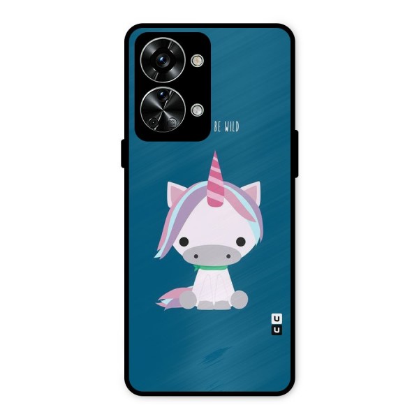Born Wild Unicorn Metal Back Case for OnePlus Nord 2T