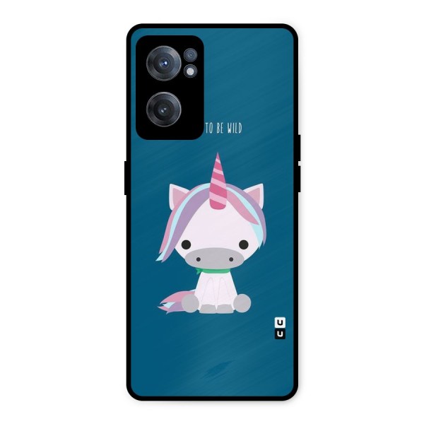 Born Wild Unicorn Metal Back Case for OnePlus Nord CE 2 5G
