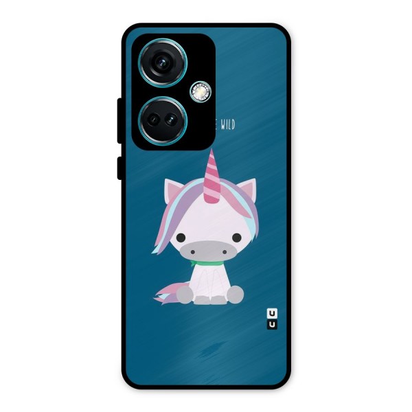 Born Wild Unicorn Metal Back Case for OnePlus Nord CE 3 5G