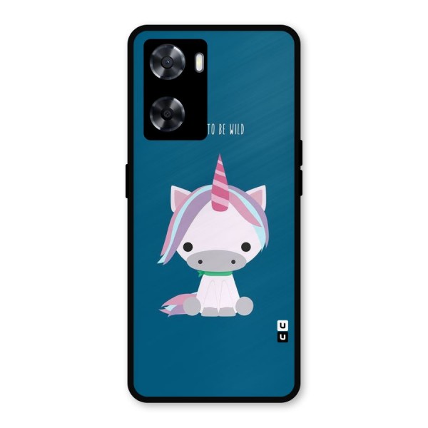 Born Wild Unicorn Metal Back Case for Oppo A77