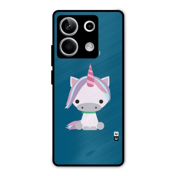 Born Wild Unicorn Metal Back Case for Redmi Note 13 5G