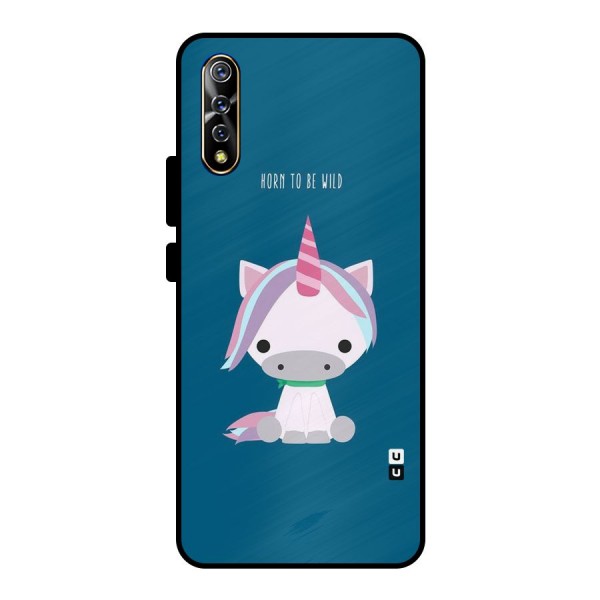 Born Wild Unicorn Metal Back Case for Vivo S1