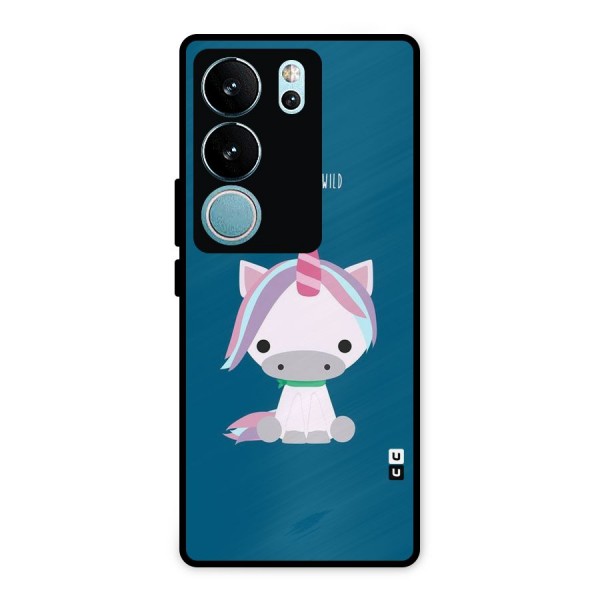 Born Wild Unicorn Metal Back Case for Vivo V29
