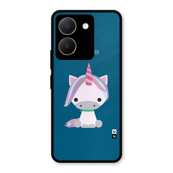 Born Wild Unicorn Metal Back Case for Vivo Y36