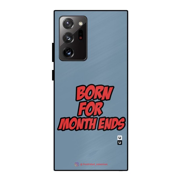Born for Month Ends SteelBlue Metal Back Case for Galaxy Note 20 Ultra