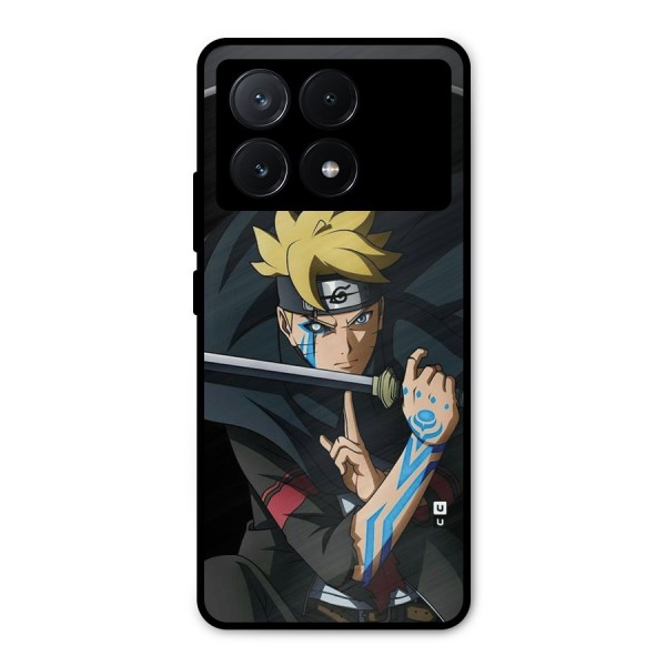 Boruto Uzumaki Stance Metal Back Case for Poco X6 Pro