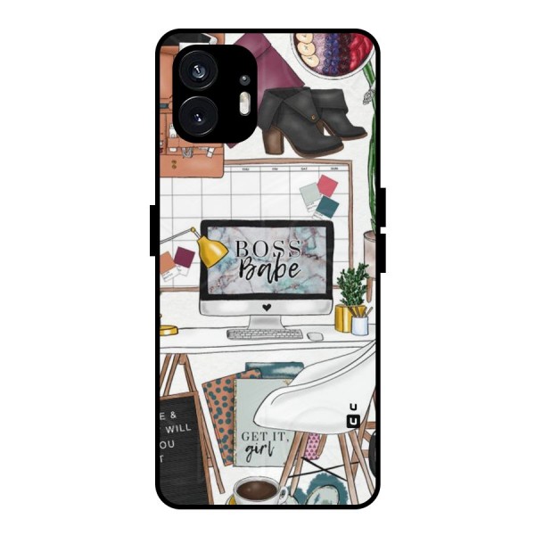 Boss Babe Metal Back Case for Nothing Phone 2