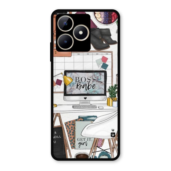 Boss Babe Metal Back Case for Realme C53