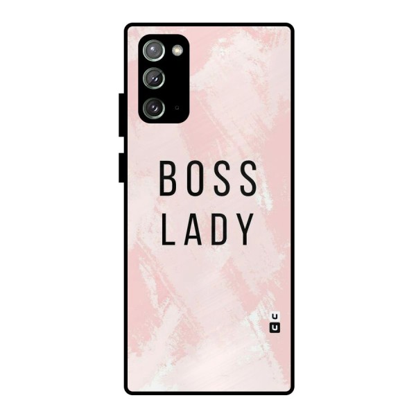 Boss Lady Pink Metal Back Case for Galaxy Note 20