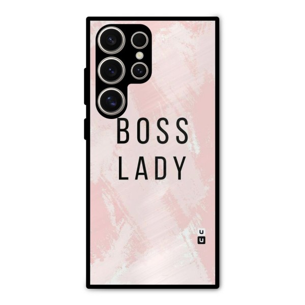 Boss Lady Pink Metal Back Case for Galaxy S24 Ultra