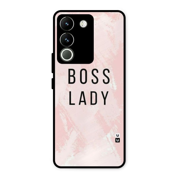Boss Lady Pink Metal Back Case for Vivo Y200