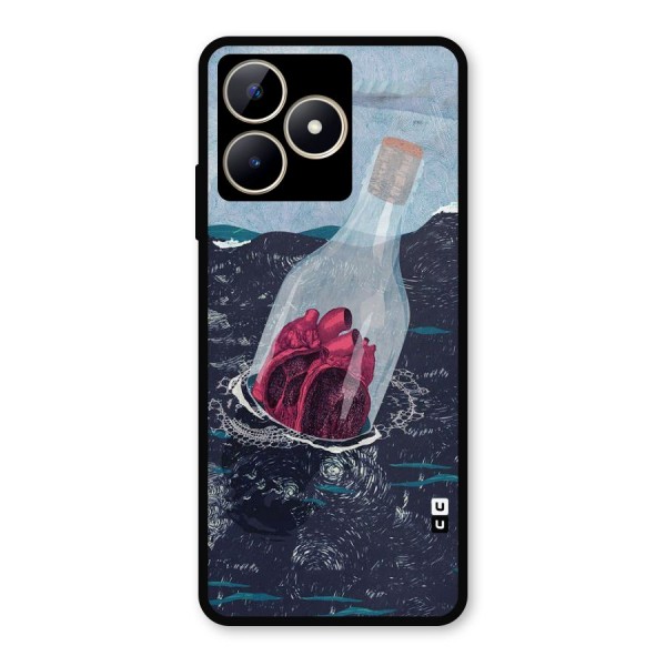 Bottle Heart Metal Back Case for Realme Narzo N53