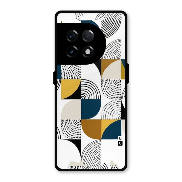 Boxes Pattern Metal Back Case for OnePlus 11R