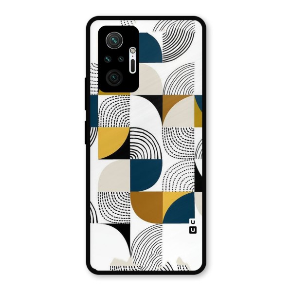 Boxes Pattern Metal Back Case for Redmi Note 10 Pro Max