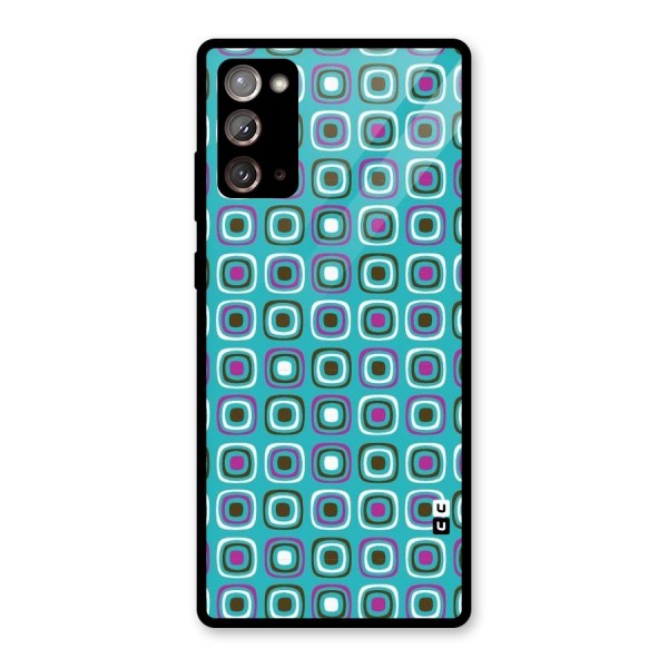 Boxes Tiny Pattern Glass Back Case for Galaxy Note 20