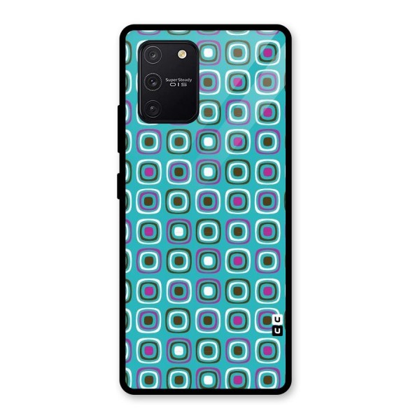 Boxes Tiny Pattern Glass Back Case for Galaxy S10 Lite