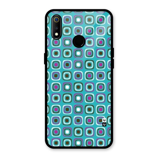Boxes Tiny Pattern Glass Back Case for Realme 3