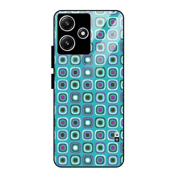 Boxes Tiny Pattern Glass Back Case for Redmi 12 5G