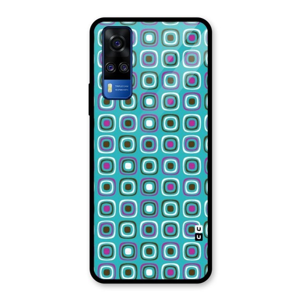 Boxes Tiny Pattern Glass Back Case for Vivo Y51A