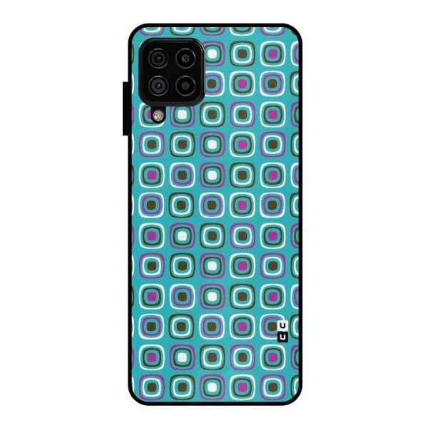 Boxes Tiny Pattern Metal Back Case for Galaxy A22 4G