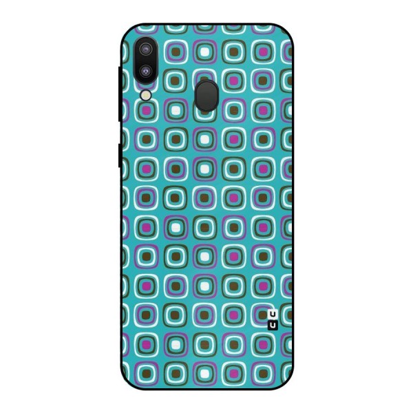 Boxes Tiny Pattern Metal Back Case for Galaxy M20