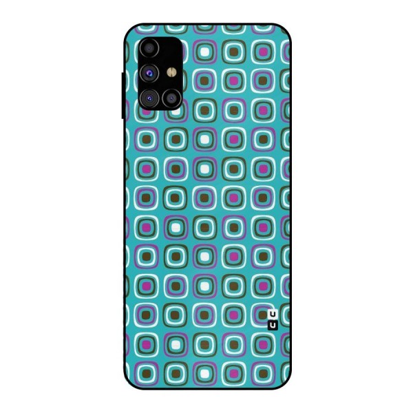 Boxes Tiny Pattern Metal Back Case for Galaxy M31s