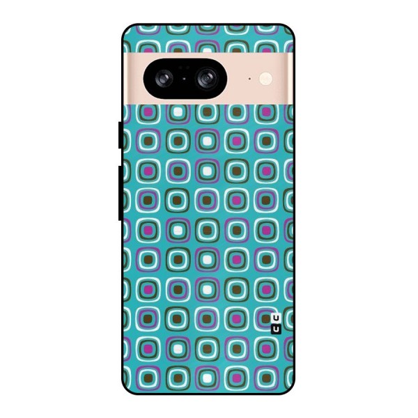 Boxes Tiny Pattern Metal Back Case for Google Pixel 8