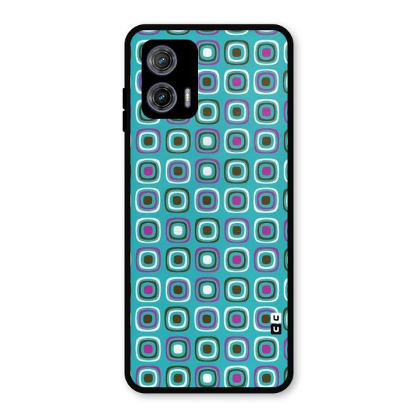 Boxes Tiny Pattern Metal Back Case for Moto G73
