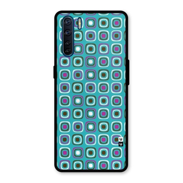 Boxes Tiny Pattern Metal Back Case for Oppo F15