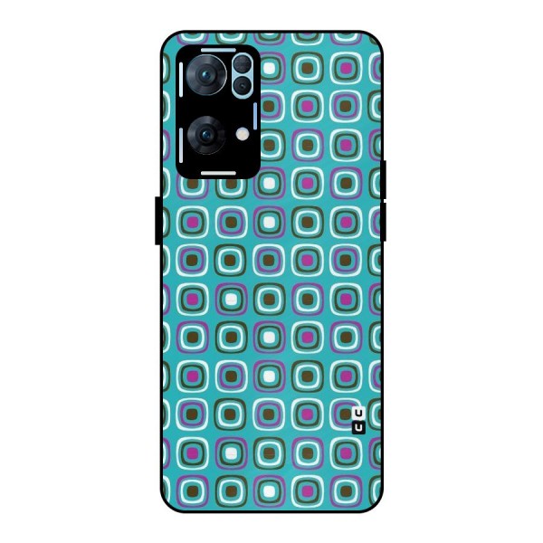 Boxes Tiny Pattern Metal Back Case for Oppo Reno7 Pro 5G