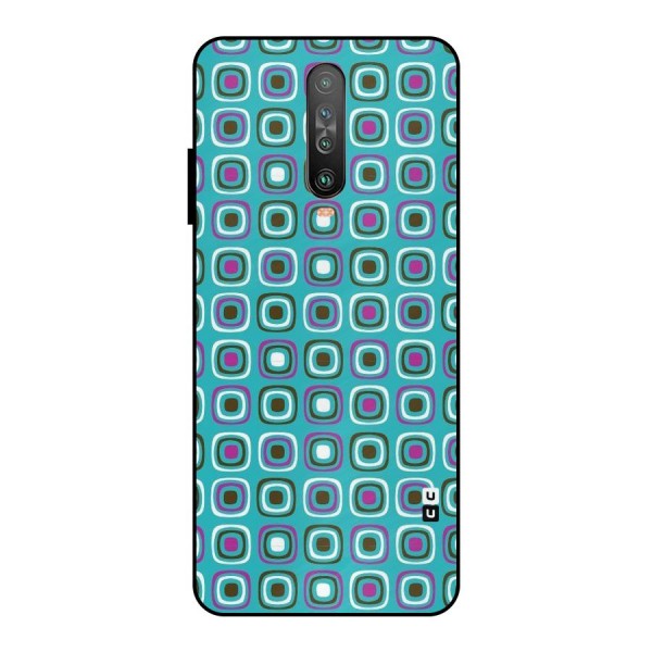 Boxes Tiny Pattern Metal Back Case for Poco X2