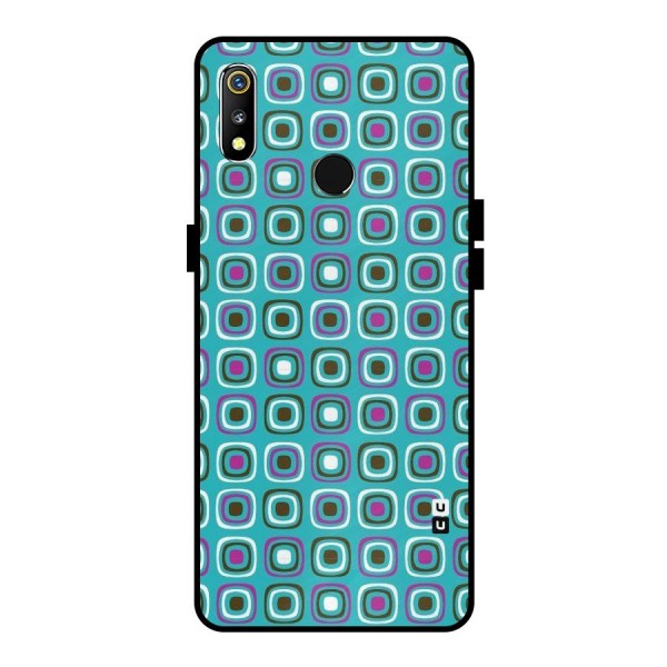 Boxes Tiny Pattern Metal Back Case for Realme 3