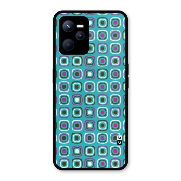Boxes Tiny Pattern Metal Back Case for Realme C35