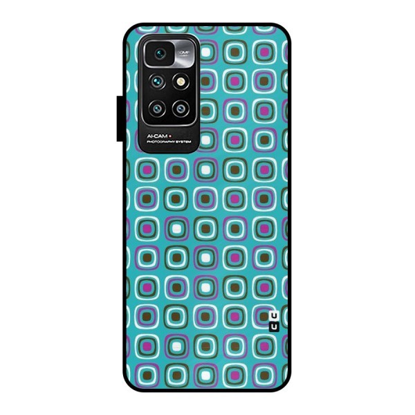 Boxes Tiny Pattern Metal Back Case for Redmi 10 Prime