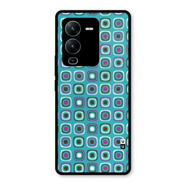 Boxes Tiny Pattern Metal Back Case for Vivo V25 Pro