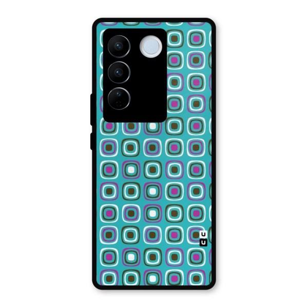 Boxes Tiny Pattern Metal Back Case for Vivo V27 Pro