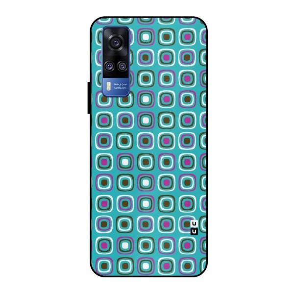 Boxes Tiny Pattern Metal Back Case for Vivo Y51