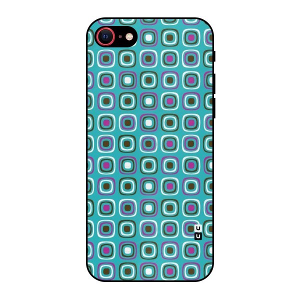Boxes Tiny Pattern Metal Back Case for iPhone SE 2022