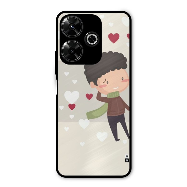 Boy in love Metal Back Case for Redmi 13 5G